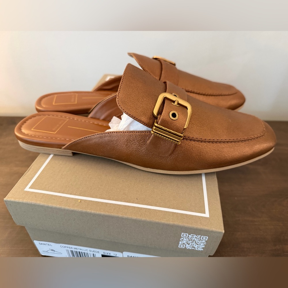 New in Box Women’s Dolce Vita Copper Metallic Mules sz 12